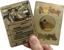 Load image into Gallery viewer, Gold Star Rayquaza Custom Metal Pokemon Card
