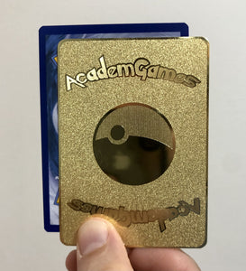 Pure Gold Charizard VMAX custom Metal Pokemon Card