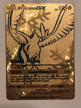 Load image into Gallery viewer, Moltres, Articuno &amp; Zapdos Full Art Custom Metal Pokemon Card

