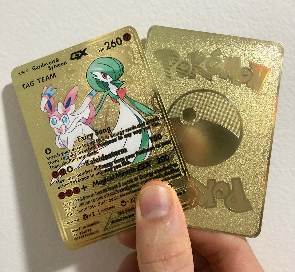 Gardevoir & Sylveon GX Custom Metal Pokemon Card – AcademGames