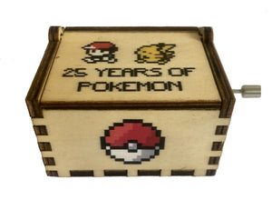 25 Years of Pokemon Hand-cranked Wooden Music Box