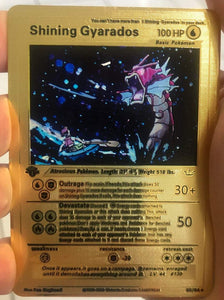 Shining Gyarados Custom Metal Pokemon Card