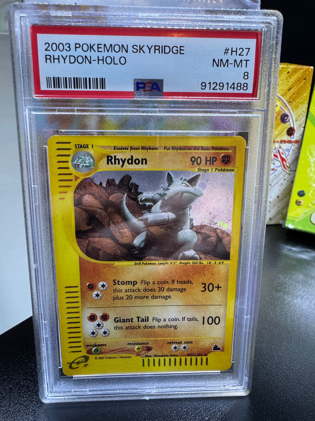 Rhydon #H27 Pokemon Skyridge