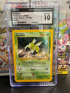 Scyther #17 Pokemon Base Set 2