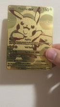 Load and play video in Gallery viewer, Pikachu Full Art Custom Metal Pokemon Card
