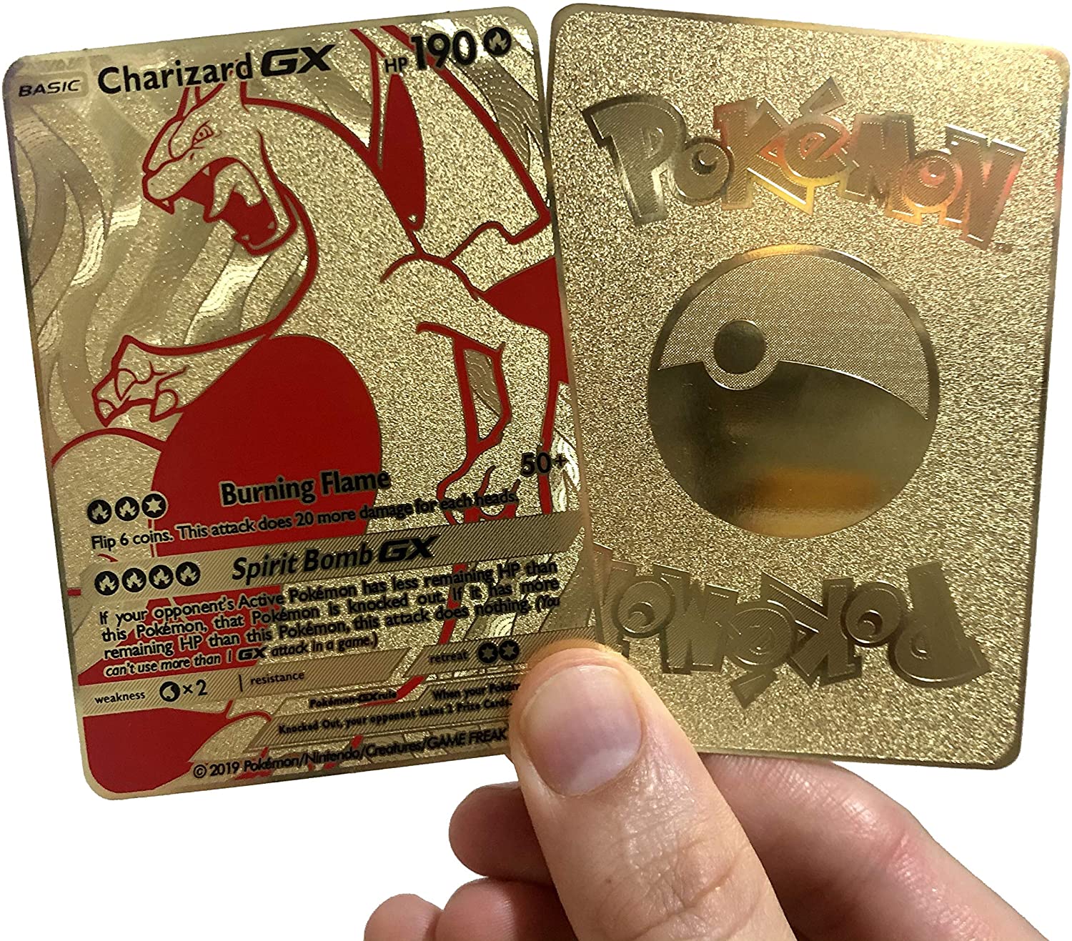 GOLD Lugia GX metal collector's Replica