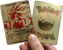 Load image into Gallery viewer, Solgaleo GX Full Art Custom Metal Pokemon Card

