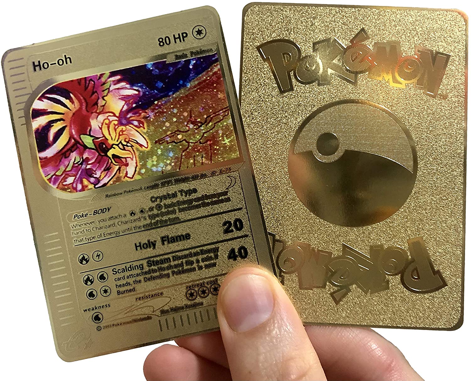 GOLD Ho-oh GX metal collector's Replica