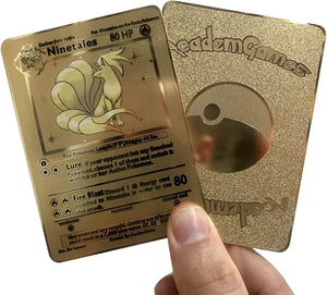 Ninetales Base Set Custom Metal Pokemon Card