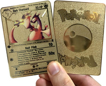 Load image into Gallery viewer, Dark Charizard Team Rocket 1st Edition Metal Pokemon Card
