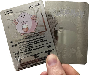 Chansey Base Set Custom Metal Pokemon Card