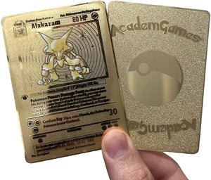 Alakazam Base Set Custom Metal Pokemon Card