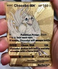 Load image into Gallery viewer, Chocobo GX Custom Metal Pokemon Card

