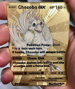 Chocobo GX Custom Metal Pokemon Card
