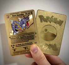 Load image into Gallery viewer, Dark Gyarados Team Rocket 1st Edition Metal Pokemon Card
