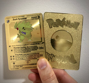 Dark Tyranitar 1st Edition Metal Pokemon Card