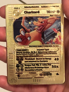 SkyRidge Charizard Custom Metal Pokemon Card