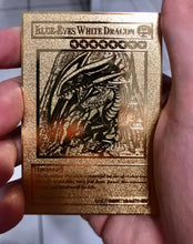 Load image into Gallery viewer, Blue-Eyes White Dragon Custom Metal Yugioh Card

