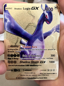 Shadow Lugia GX Full Art Custom Metal Pokemon Card