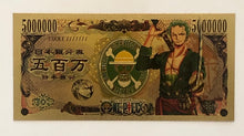 Load image into Gallery viewer, Zoro Custom Metal One Piece Money Card
