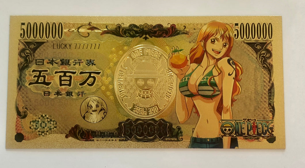 Nami Custom Metal One Piece Money Card – AcademGames