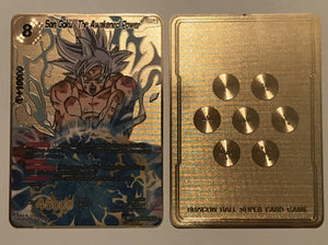 Goku the Awakened Power Custom Metal Dragonball Super Card