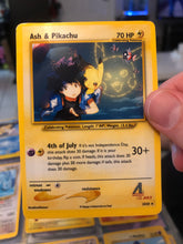 Load image into Gallery viewer, 4th of July Ash &amp; Pikachu Custom Pokemon Card
