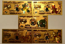 Load image into Gallery viewer, Bundle (x5) Custom Metal Pokemon Money Cards

