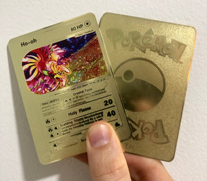 Crystal Ho-oh Skyridge Custom Metal Pokemon Card