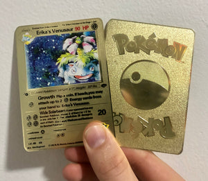 Erika's Venusaur Custom Metal Pokemon Card