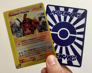 Deadpool Pikachu Custom Pokemon Card