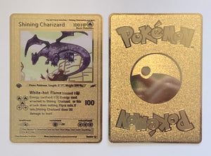 Shining Charizard Neo Genesis Custom Metal Pokemon Card