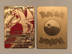 Charizard GX Full Art Custom Metal Pokemon Card