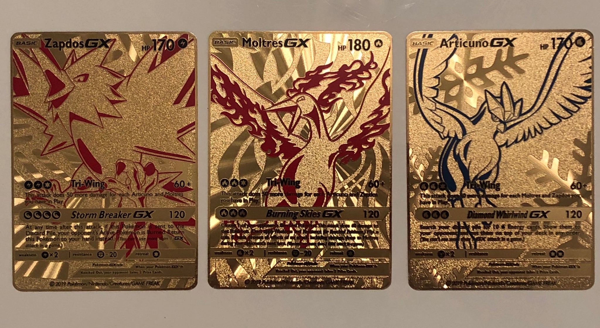 Pokemon Articuno GX Custom Full Art Metal Pokemon Card -  Norway