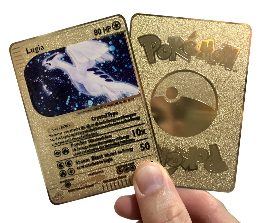 Pokemon LUGIA GX Gold metal card -  Portugal