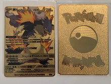 Load image into Gallery viewer, Mega Typhlosion Custom Metal Pokemon Card
