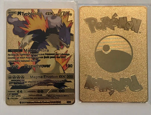 Mega Typhlosion Custom Metal Pokemon Card