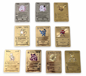 Shadowless 1st Edition Base Set Custom Metal Pokemon Cards