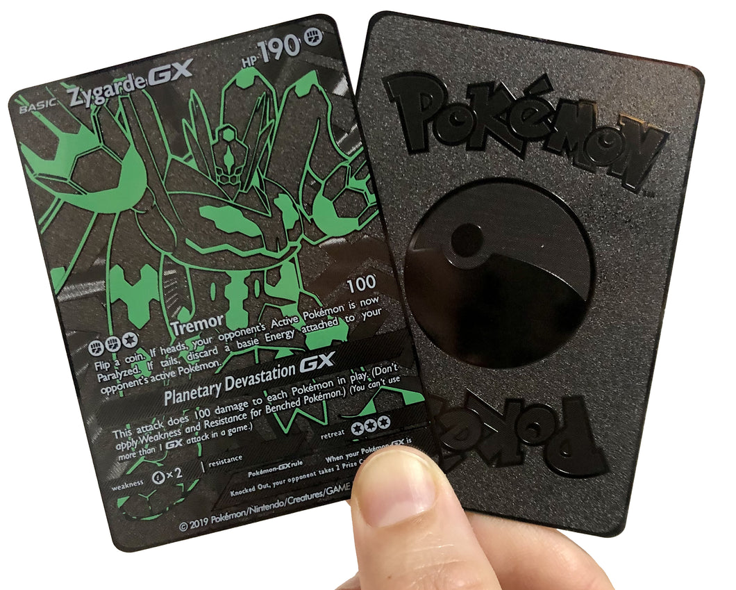 Zygarde GX Metal Pokemon Card