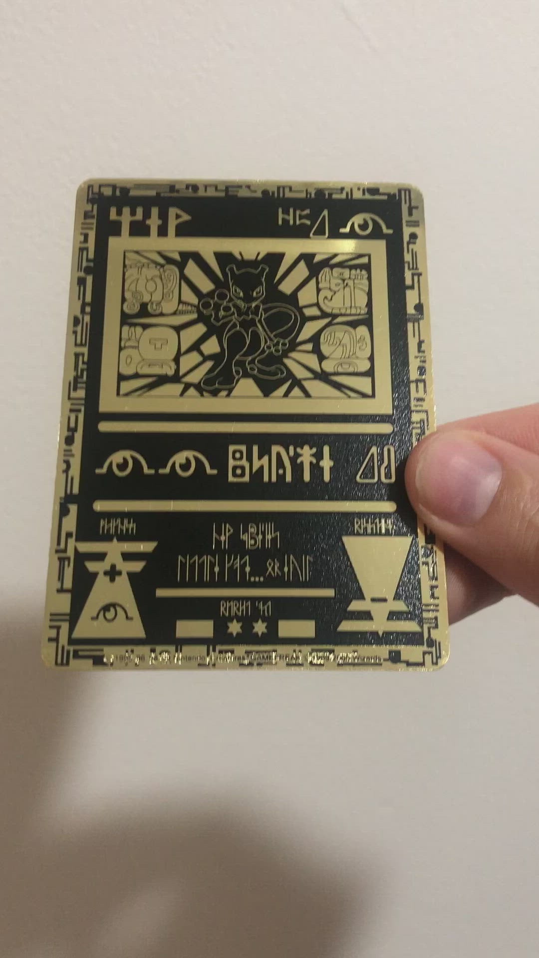 Shop Generic Pokemon Ancient Times Metal Gold Cards Mystical Unown Online