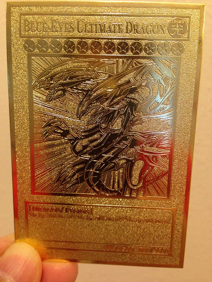 Blue-Eyes Ultimate Dragon Custom Metal Yugioh Card