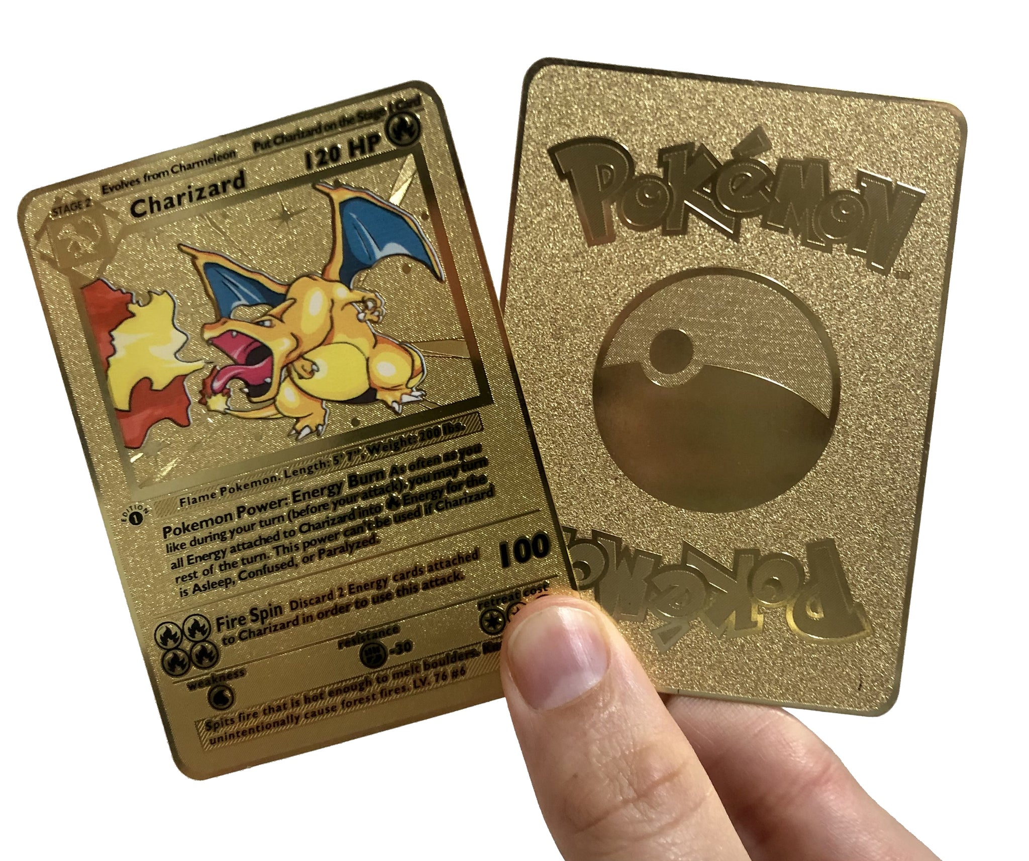 Charizard Base Set 1st Edition Custom Metal Pokemon Card – AcademGames