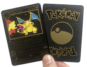 Charizard Base Set 1st Edition Custom Black Metal Pokemon Card