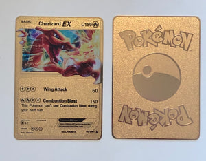 Charizard EX Custom Metal Pokemon Card
