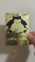 Load and play video in Gallery viewer, Snorlax GX Custom Metal Pokemon Card

