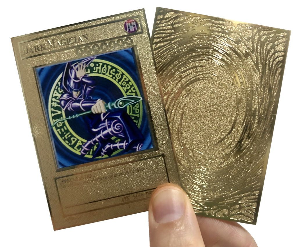 Dark Magician Colored Custom Metal Yugioh Card
