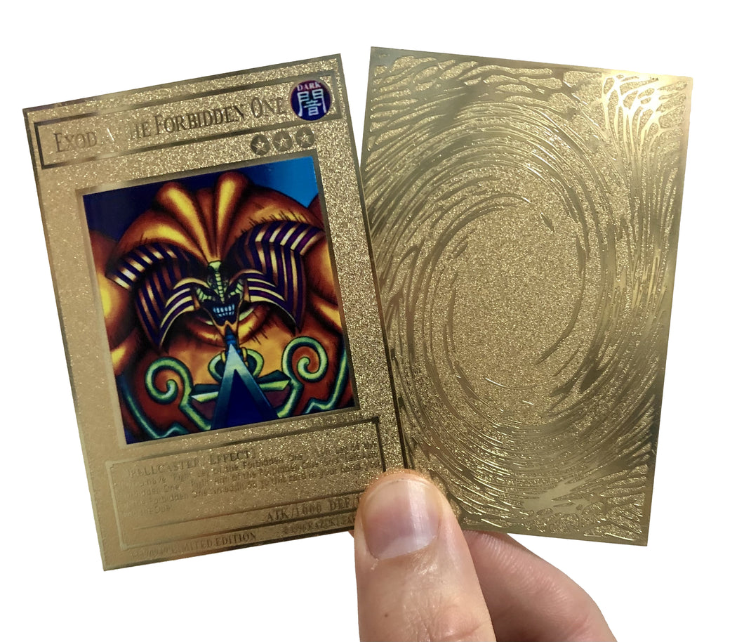 Exodia the Forbidden One Colored Custom Metal Yugioh Card