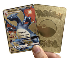 Load image into Gallery viewer, Hidden Fates Charizard Custom Metal Pokemon Card
