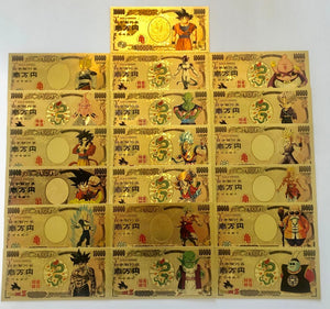 Reserved 6x Metal Dragonball Money Cards