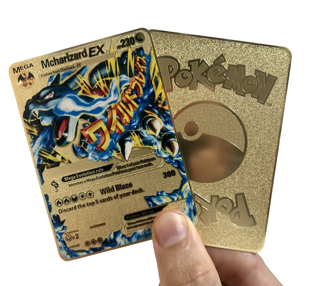 Mega Charizard 108/106 Custom Metal Pokemon Card